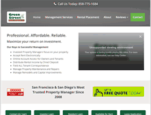 Tablet Screenshot of greenstreetpropertymanagement.com